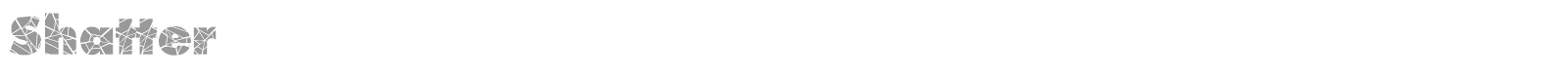 Shatter font preview